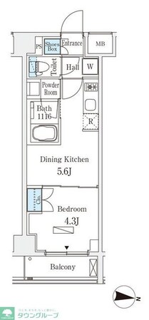 ラティエラ中野新井の物件間取画像
